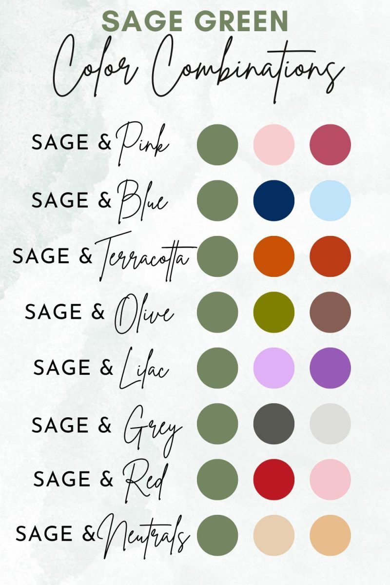 Colors That Compliment Sage Green