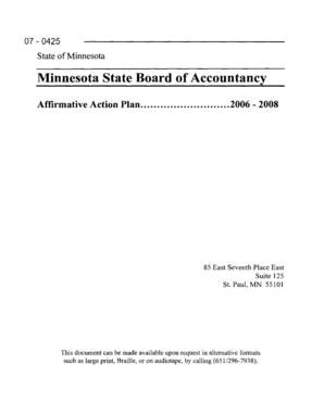 Fillable Online Leg State Mn Minnesota State Board Of Accountancy