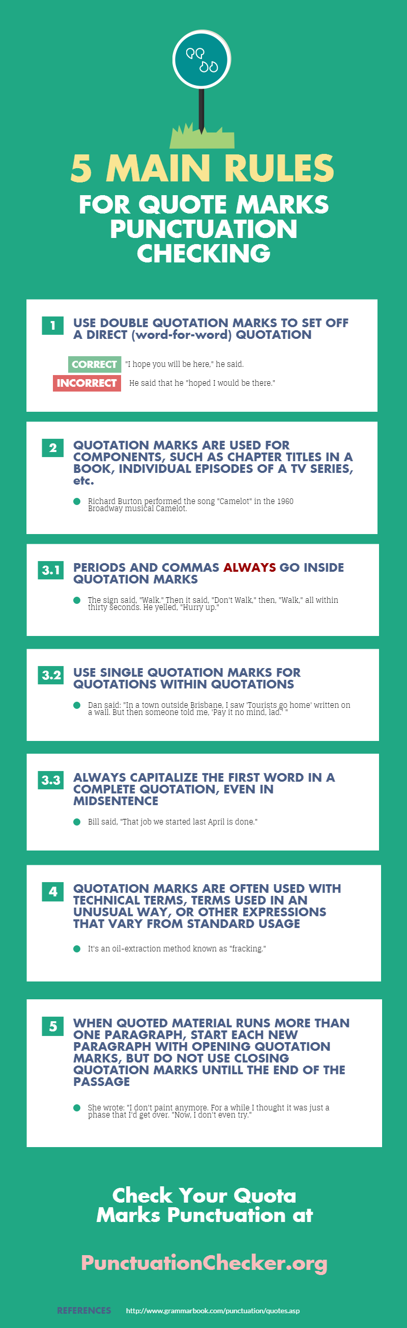 Punctuation With Quotation Marks