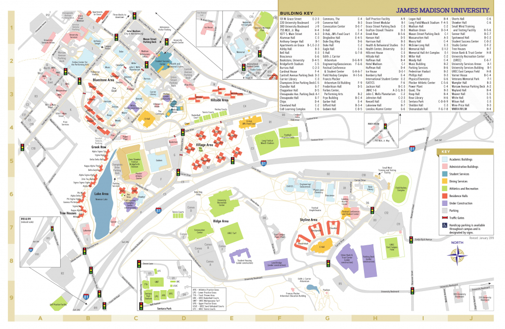 University Of Florida Printable Campus Map